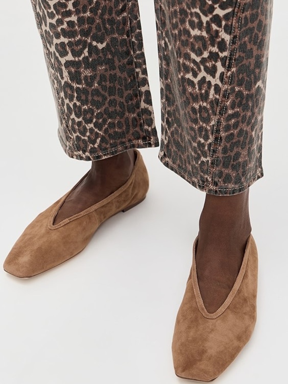 Tony Bianco Bianca Taupe Suede Flats